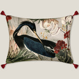 Heron Multicolor Printed Cushion Cover