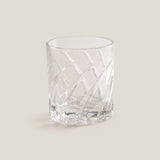 Swirl Clear Whiskey Glass Set of 4
