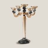 Jewel Champagne & Grey Crystal Candelabra