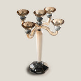 Jewel Champagne & Grey Crystal Candelabra