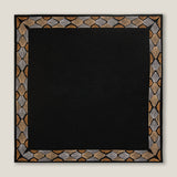 ATHENS GOLD EMB NAPKIN S/4 - BLK