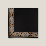 ATHENS GOLD EMB NAPKIN S/4 - BLK