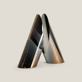 Cylindrus Grey Crystal Bookend Set of 2