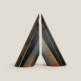 Cylindrus Grey Crystal Bookend Set of 2