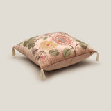 Dalia Peach Emb. Cushion Cover