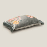 Peony Light Blue Emb. Cushion Cover