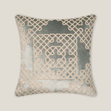 Florette Light Blue Emb. Cushion Cover