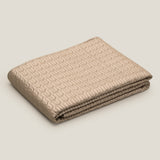 Fred Beige & Light Blue Reversible Bedspread