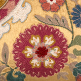 Uzbek Yellow Emb. Cushion Cover
