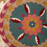 Uzbek Yellow Emb. Cushion Cover