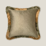 Java Sage Green & Yellow Reversible Cushion Cover