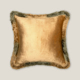 Java Sage Green & Yellow Reversible Cushion Cover