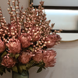 Pink Protea Faux Flower