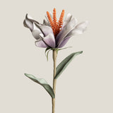 Purple & Orange Firefly Faux Flower