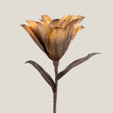 Yellow Collarette Dahlia Faux Flower