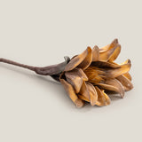 Yellow Collarette Dahlia Faux Flower