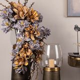 Yellow Collarette Dahlia Faux Flower