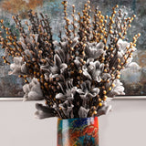 Grey Saucer Magnolia Branch Faux Flower