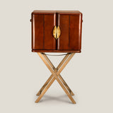 Fiona Brown & Gold Bar Cabinet