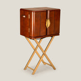 Fiona Brown & Gold Bar Cabinet