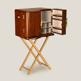 Fiona Brown & Gold Bar Cabinet