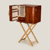 Fiona Brown & Gold Bar Cabinet