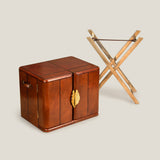 Fiona Brown & Gold Bar Cabinet