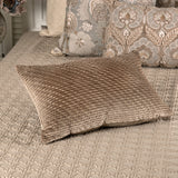 Roque Beige Pleated Cushion Cover