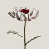 Grey & Red Primsrose Faux Flower