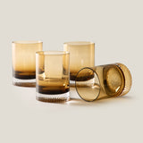 Twilight Amber Whiskey Glass Set Of 4