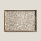 Orbit Grey Emb. Serving Tray