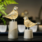 Luxe Lark Gold Bird Sculpture L