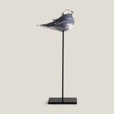 Shadow Lark Grey Bird Sculpture L