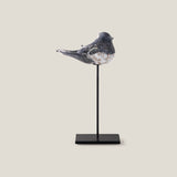 Shadow Lark Grey Bird Sculpture S