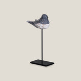 Shadow Lark Grey Bird Sculpture S