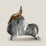 Aries Marfil Grey & Gold Sculpture