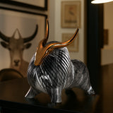 Aries Marfil Grey & Gold Sculpture