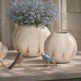Almeta Brown Metal Vase S