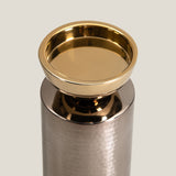 Mistique Grey & Gold Candle Holder S