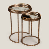 Atlas Clear Round Nest of Tables