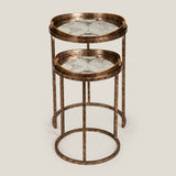 Atlas Clear Round Nest of Tables