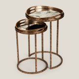 Atlas Clear Round Nest of Tables