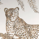 Luxe Leopard Clear & Gold Side Table