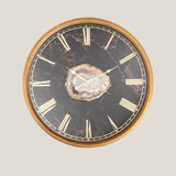 Jasper Brown Agate Clock Table