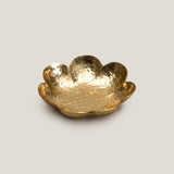 Floral Champagne Gold T-Light Floater