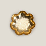 Floral Champagne Gold T-Light Floater