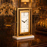 Audra Gold Table Clock