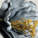 Blue & Yellow Marilyn Faux Flower