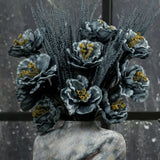 Blue & Yellow Marilyn Faux Flower