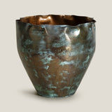 Aegis Brass Patina Planter L